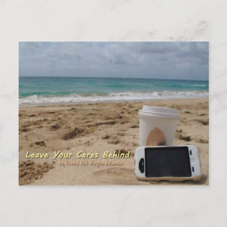 Leave Your Cares Behind Postcard