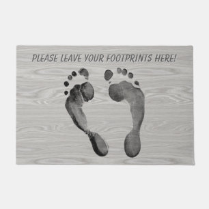 Leave Your Footprints Here Doormat