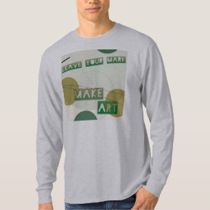 "Leave Your Mark Make Art" Long-Sleeved Men's Tee