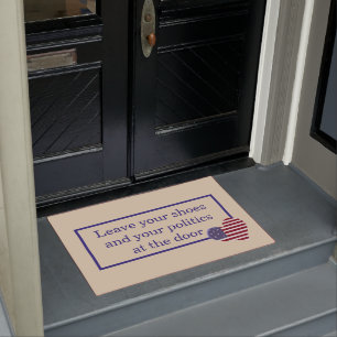 "Leave your politics" Doormat