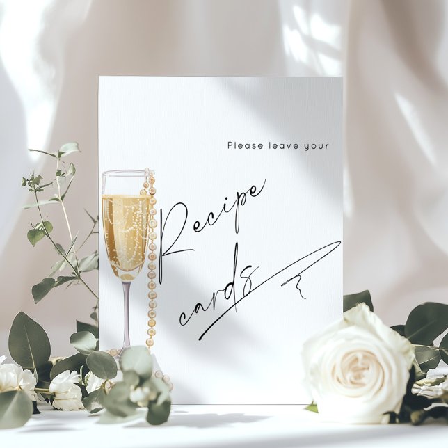 Leave your recipe card here Pearls and Prosecco Poster (Creator Uploaded)