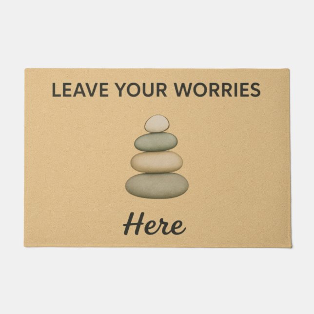 Leave Your Worries Here Doormat (Front)