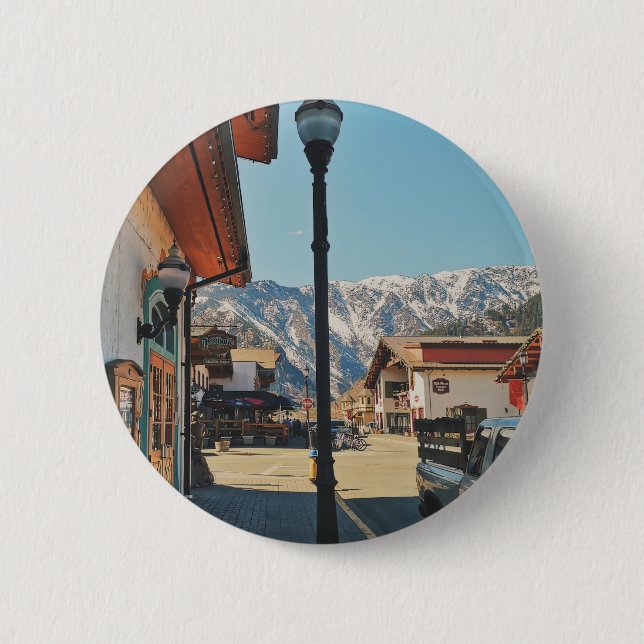 Leavenworth - Washington  6 Cm Round Badge (Front)