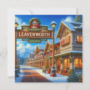 Leavenworth Washington Greeting Card - Blank 