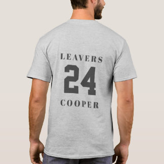 Leavers 24 Back Design with Personalised Name T-Shirt