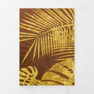 Leaves 13 Tri-Fold holiday card