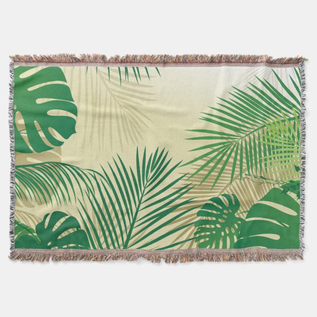 Leaves 2 throw blanket (Front)