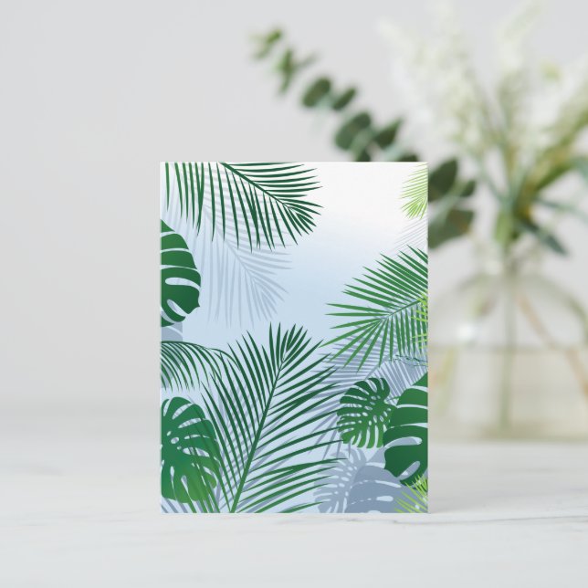 Leaves 3 holiday postcard (Standing Front)
