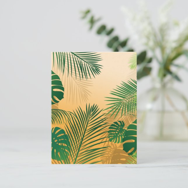 Leaves 4 holiday postcard (Standing Front)
