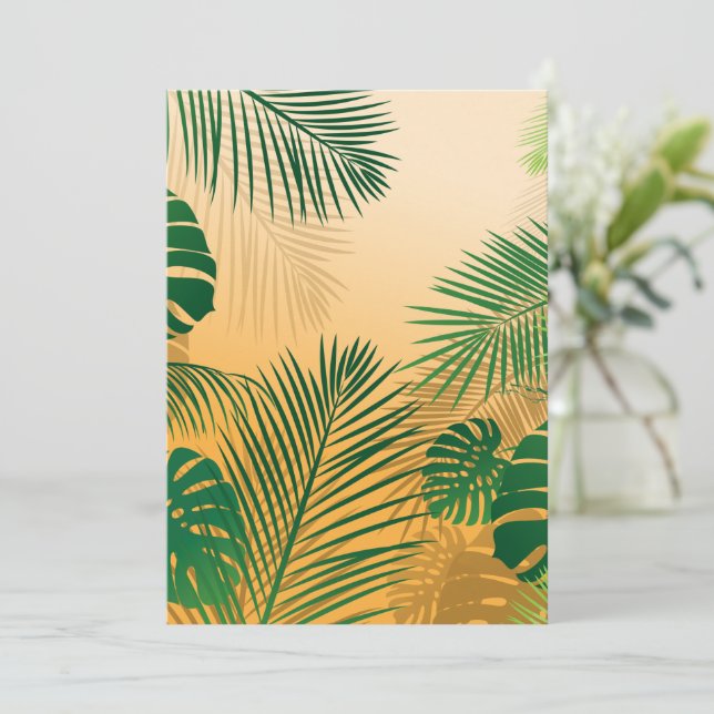 Leaves 4 thank you card (Standing Front)