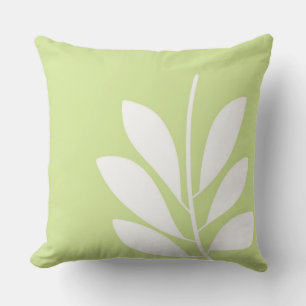 leaves abstract art cushion
