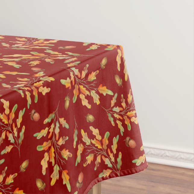  Leaves & Acorns Autumn Colours   Tablecloth (In Situ)