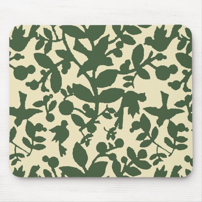 Leaves and birds mouse pad (Front)