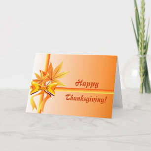 Leaves and bow - Card