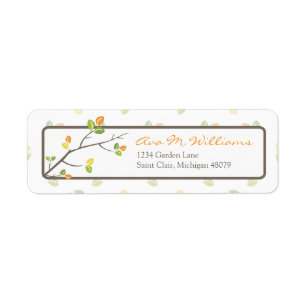 Leaves and Branches Address Label Return Address Label