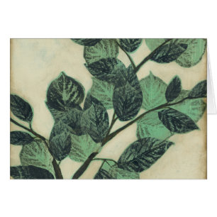 Leaves and Branches on Cream Background