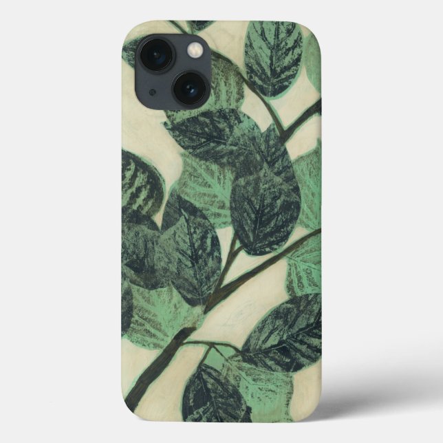 Leaves and Branches on Cream Background Case-Mate iPhone Case (Back)