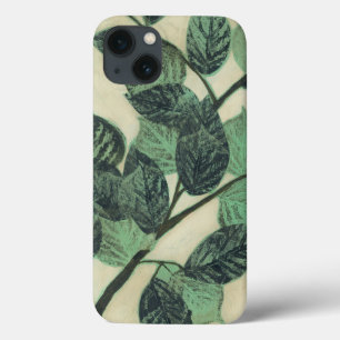 Leaves and Branches on Cream Background iPhone 13 Case