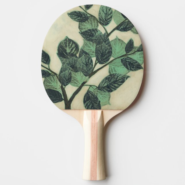 Leaves and Branches on Cream Background Ping Pong Paddle (Front)