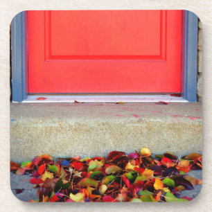 Leaves and Door Coaster