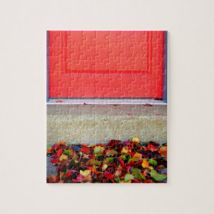 Leaves and Door Jigsaw Puzzle
