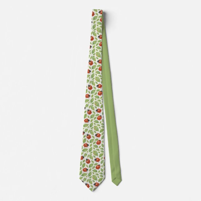 Leaves and Ladybugs  Tie (Front)