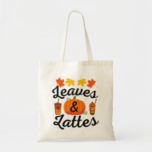 Leaves And Latte Fall Autumn Tote Bag