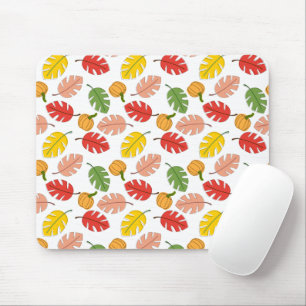 Leaves and Pumpkins Mouse Pad