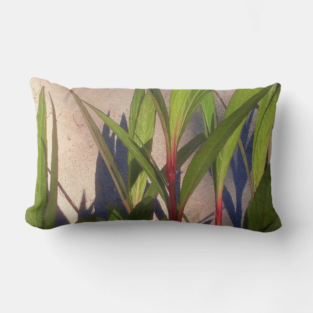 Leaves and Shadows Lumbar Cushion (Front)