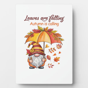 Leaves Are Falling Autumn Calling Classic T-Shirt. Plaque