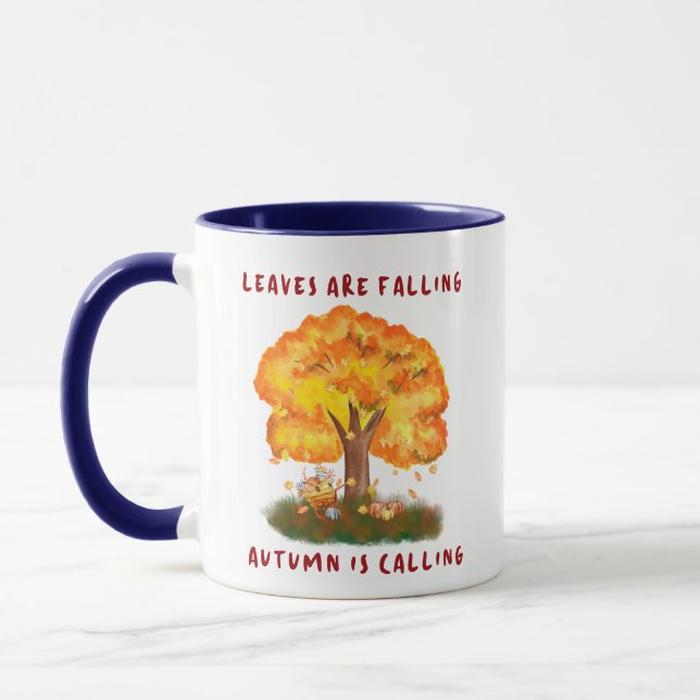 Leaves are Falling Autumn is Calling 11oz Mug  (Left)