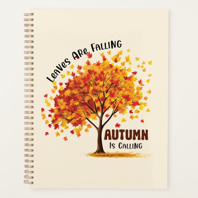 Leaves Are Falling, Autumn Is Calling – Cosy Fall  Planner (Front)