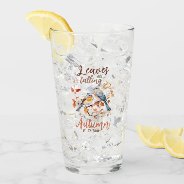 Leaves Are Falling, Autumn is Calling Glass (Front Ice)