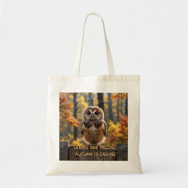 Leaves Are Falling, Autumn is Calling Tote Bag (Front)