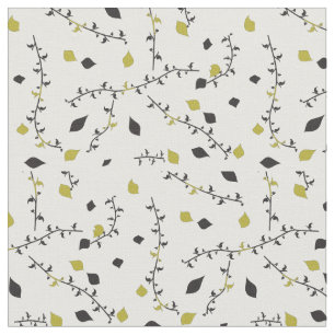 leaves art green white fashion fabric