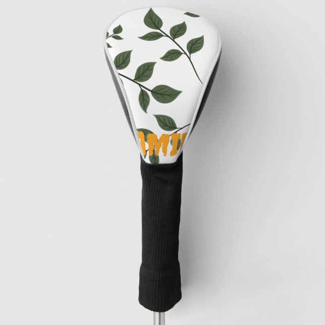 Leaves Art | Zazzle_Growshop. Golf Head Cover (Front)
