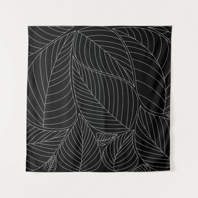 Leaves background pattern. - Illustration, Formal  Tapestry (Front)