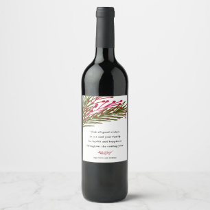 Leaves & Berries Wine Label