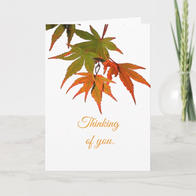 LEAVES - BLANK, ALL-OCCASION CARD (Front)