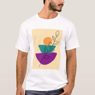 Leaves boho illustration T-Shirt