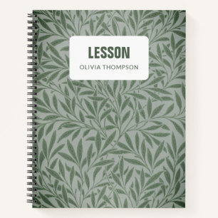 Leaves Botanical Personalised Lesson Composition  Notebook