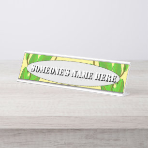 Leaves by Kenneth Yoncich Desk Name Plate