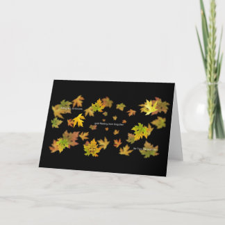 Leaves card