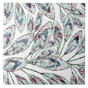 Leaves . ceramic tile