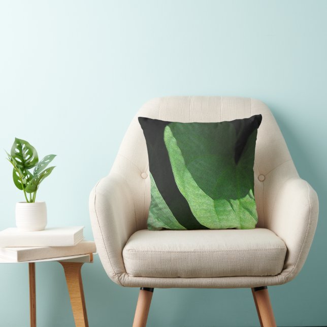 Leaves Closeup in Light and Shadow Cushion (Chair)