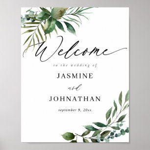 Leaves & Eucalyptus G2 Welcome Sign