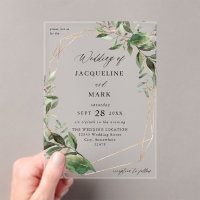 Leaves & Eucalyptus Gold Wedding