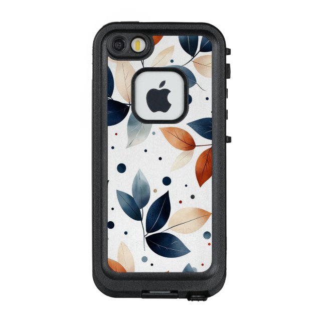 Leaves Floral Design LifeProof iPhone Case (Back)