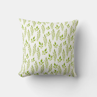 Leaves floral vintage pattern pillow. cushion