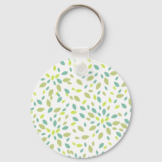 Leaves (Green) Key Ring (Front)